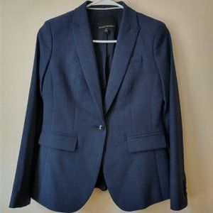 Banana Republic Navy Italian Wool-Blend Blazer 0P